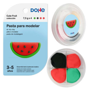 dohe coleccion cute fruit pasta para modelar sandia ligera y flexible apto para niños de 3 a 5 años