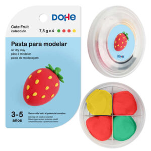 dohe coleccion cute fruit pasta para modelar fresa ligera y flexible apto para niños de 3 a 5 años