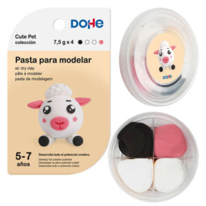 dohe coleccion cute pet pasta para modelar oveja ligera y flexible apto para niños de 5 a 7 años