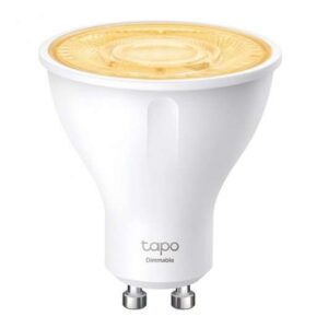 tp link tapo l610 bombilla inteligente wi fi regulable gu10 350lm luz calida 2700k control de voz control remoto ahorro de energia