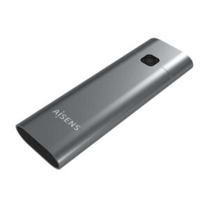 aisens caja externa m.2 (ngff) nvme a usb3.2 gen2 color gris