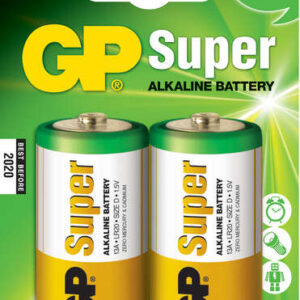 gp pack de 2 pilas super alcalinas lr20 d 1.5v