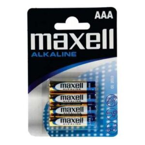 maxell pack de 4 pilas alcalinas lr03 aaa 1.5v