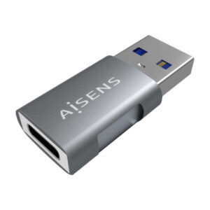 aisens mini adaptador usb 3.2 gen2 10g 3a tipo usb c/h a/m color gris
