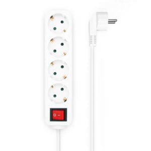 aisens regleta de 4 tomas schuko con cable de 1.4m proteccion infantil color blanco
