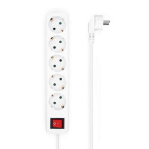 aisens regleta de 5 tomas schuko con cable de 1.4m interruptor on/off proteccion infantil color blanco