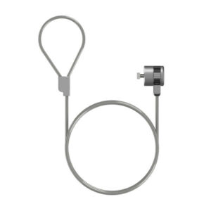 aisens cable de seguridad con cerradura de llave para ordenador, monitor, portatil 1.5m
