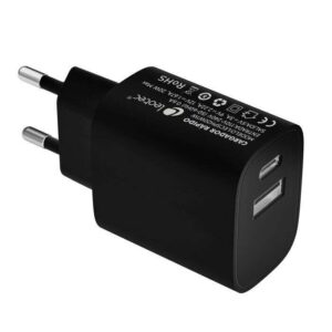 leotec cargador universal carga rapida 1xusb c pd + 1x usb a 20w