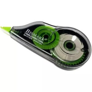 bismark cinta correctora 5mm x 12m cuerpo transparente forma ergonomica
