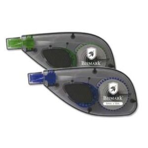 bismark cinta correctora 5mm x 12m aplicacion lateral cuerpo transparente forma ergonomica