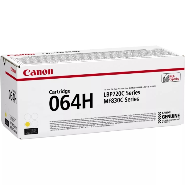 canon 064h amarillo cartucho de toner original 4932c001