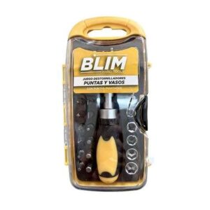 blim juego 30 piezas destornilladores, puntas y vasos