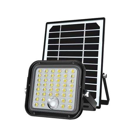 elbat foco led solar 10w 1500lm con sensor + mando