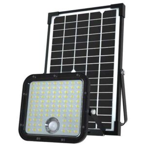 elbat foco led solar 30w 4800lm sensor + mando