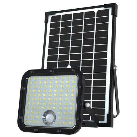 elbat foco led solar 30w 4800lm sensor + mando
