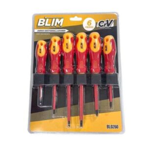 blim juego 6 piezas destornilladores 1.000v con soporte