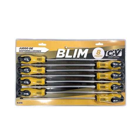 blim juego 8 piezas destornilladores largos