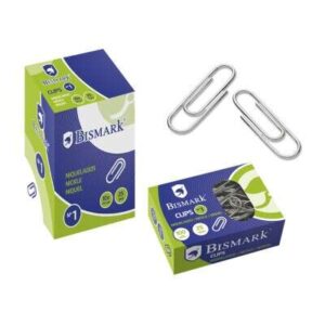 bismark pack de 100 clips nº1 25mm niquelados
