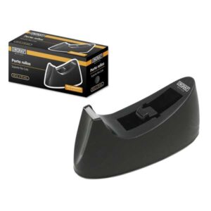 ingraf portarrollos de sobremesa para cintas adhesivas de hasta 33m color negro