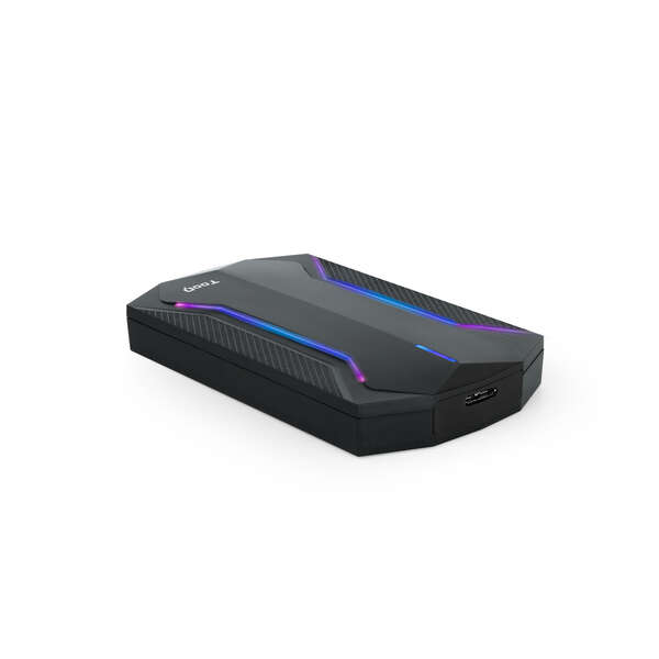 tooq caja externa gaming para discos de 2,5” hdd/ssd color negro