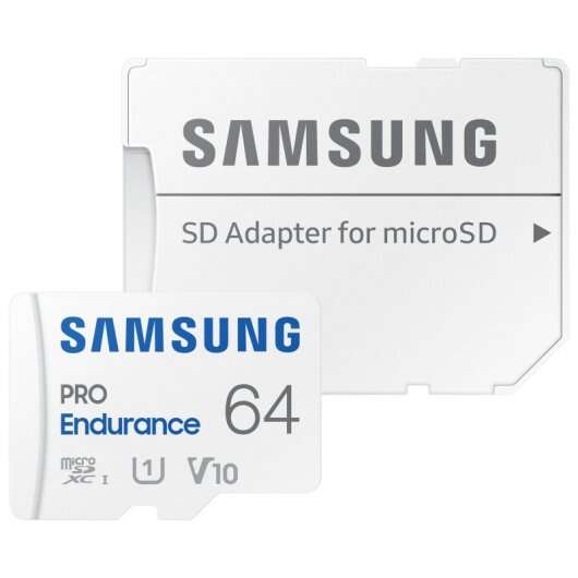 samsung pro endurance tarjeta micro sdxc 64gb uhs i v10 con adaptador
