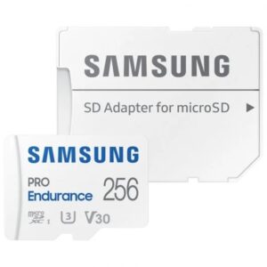 samsung pro endurance tarjeta micro sdxc 256gb uhs i v30 clase 10 con adaptador