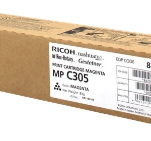 ricoh aficio mp c305/mp c305spf magenta cartucho de toner original 842081/841596/mpc305e