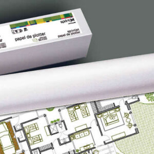 fabrisa plus bobina de papel para plotter 80gr medidas 610mm x 50m