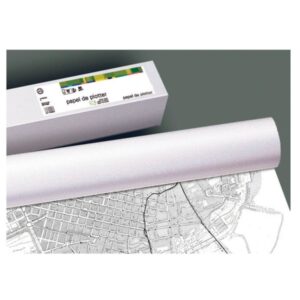 fabrisa plus bobina de papel para plotter 90gr medidas 610mm x 50m