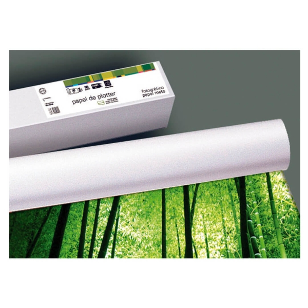 fabrisa bobina de papel para plotter mate 140gr medidas 610mm x 30m