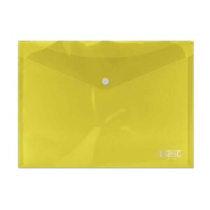 ingraf sobre portadocumentos a4 cierre de broche polipropileno cristal transparente color amarillo