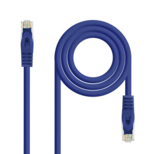 nanocable cable red latiguillo lszh cat.6a utp awg24 25cm color azul