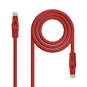nanocable cable red latiguillo lszh cat.6a utp awg24 25cm color rojo