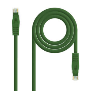 nanocable cable red latiguillo lszh cat.6a utp awg24 30cm color verde