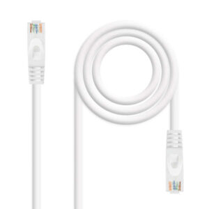 nanocable cable red latiguillo lszh cat.6a utp awg24 30cm color blanco