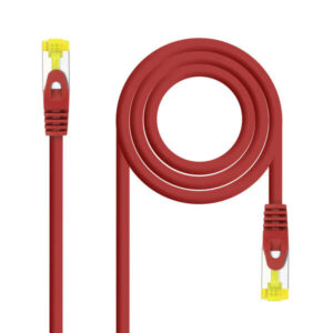 nanocable cable red latiguillo lszh cat.6a sftp awg26 30cm color rojo