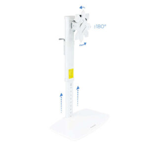 tooq soporte mesa pantallas giratorio inclinacion 17 27" color blanco