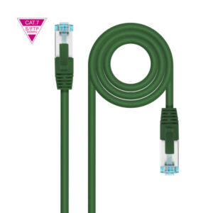 nanocable cable red cat.7 lszh sftp pimf awg26 50cm color verde