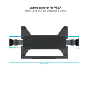 tooq soporte/adaptador de portátil para vesa color negro