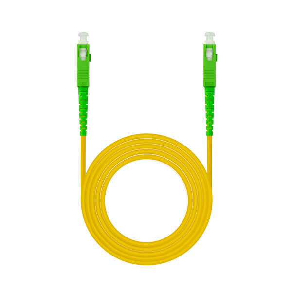 nanocable cable fibra sc/apc sc/apc monomodo lszh 10m color amarillo
