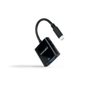 nanocable conversor usb c a vga 10cm color negro