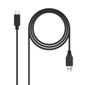 nanocable cable usb 3.1 gen2 10gbps 3a usb c/m a/m 2m color negro