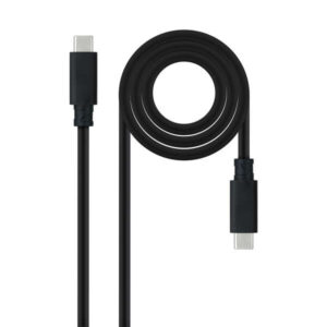 nanocable cable usb 3.1 gen2 5a usb c/m usb c/m 1.5m color negro