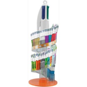 bic 4 colours expositor de 216 boligrafos de bola retractiles + 150 bic cristal azul de regalo punta media de 1.0mm tinta con base de aceite 4 colores diseños surtidos