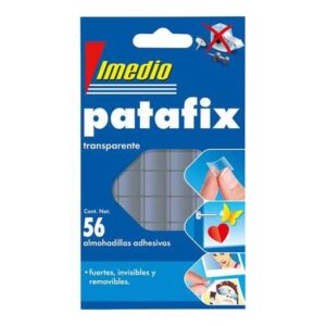 imedio patafix masilla adhesiva transparente fuertes, limpias y removibles 56 piezas