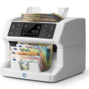 safescan 2865 s contadora de billetes puede contar billetes mezclados pantalla tactil capacidad hasta 500 billetes 1200 billetes por minuto deteccion de billetes falsos en 7 puntos
