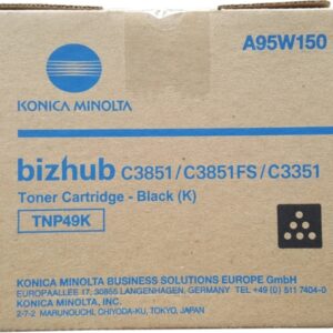 konica minolta tnp49 negro cartucho de toner original tnp49k/a95w150