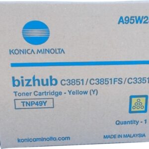konica minolta tnp49 amarillo cartucho de toner original tnp49y/a95w250