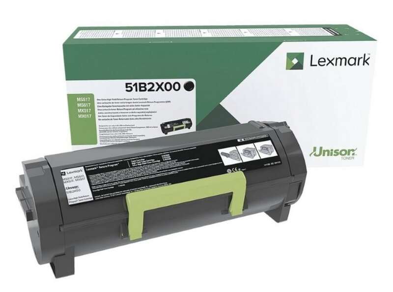 lexmark ms517/ms617/mx517/mx617 negro cartucho de toner original 51b2x00
