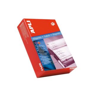 apli pack de 6000 etiquetas en continuo 101.6 x 48.7mm para impresoras matriciales permanentes